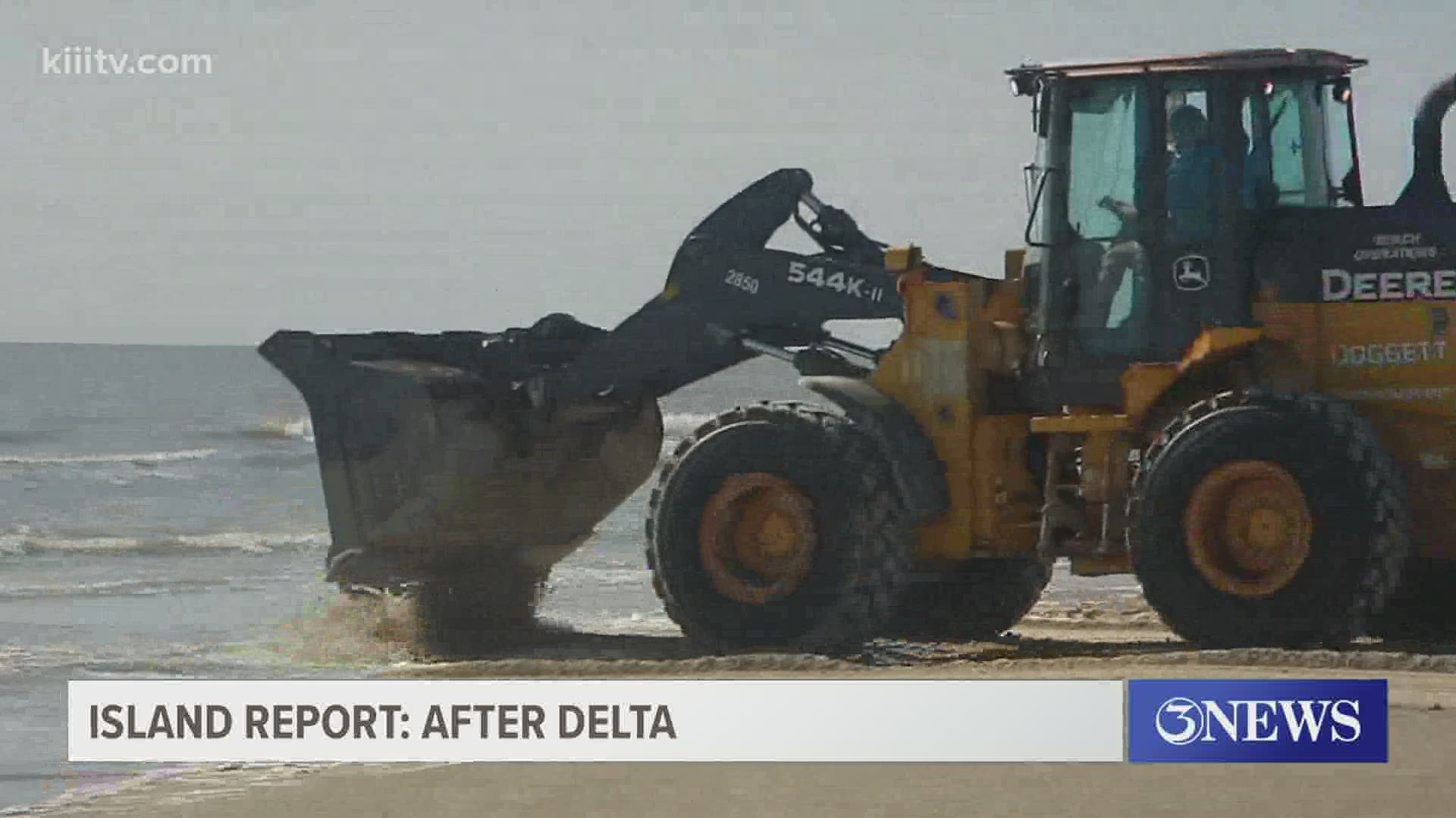 If you head out to the beach on Padre Island these days be prepared to share the beach with heavy earth-moving equipment.