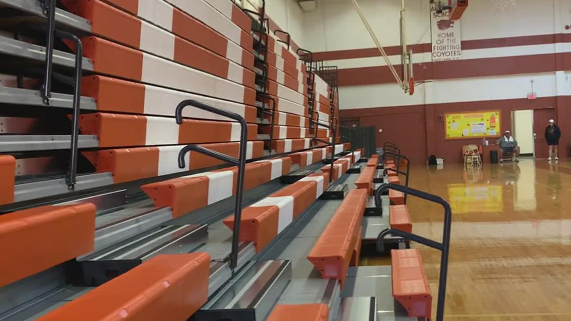 Alice High School gym gets new set of bleachers