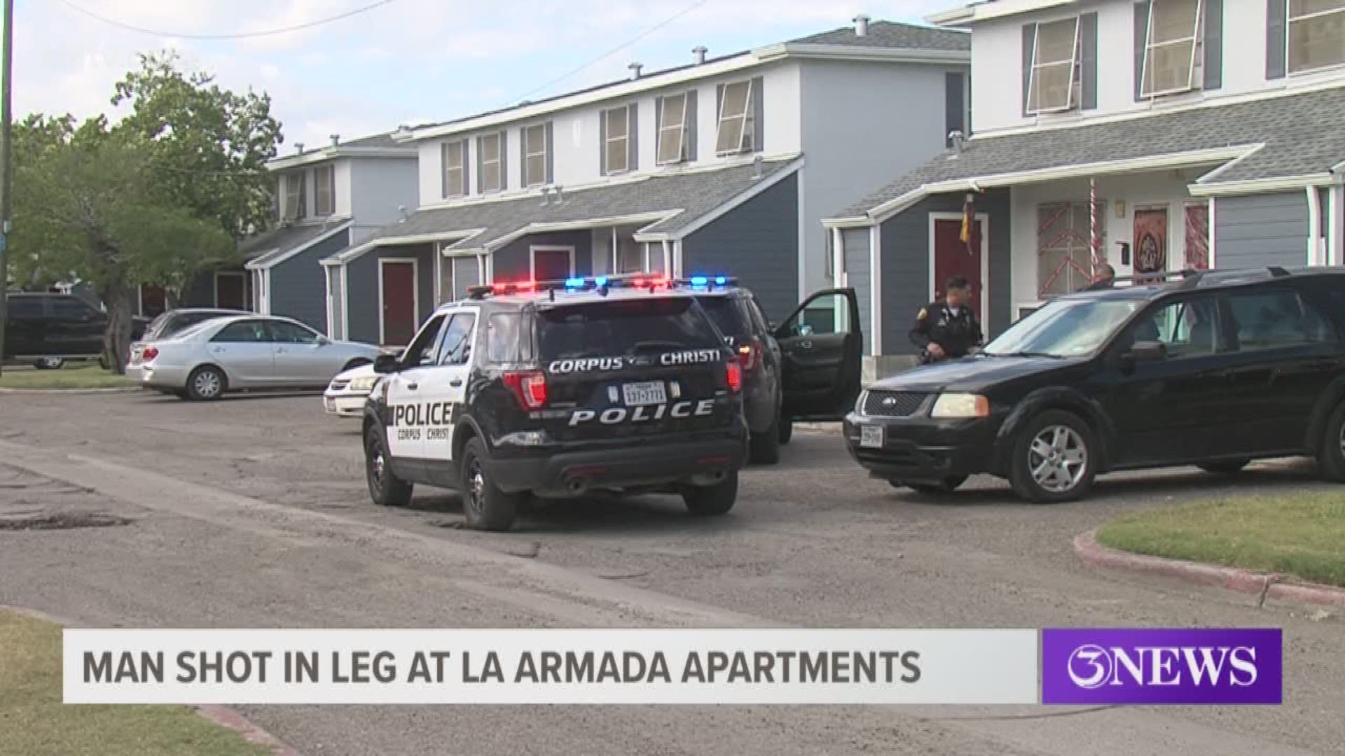 Man shot in leg following altercation at La Armada Apartments