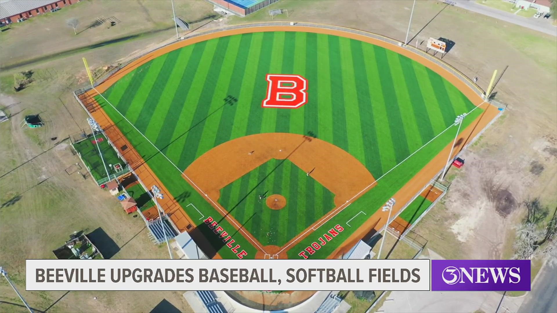 The Beeville Jones Trojans are enjoying new turf fields this season. Video and interview courtesy Hellas Construction.