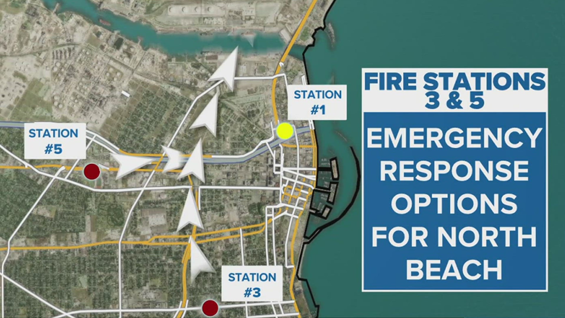 Fire Station #1, which currently services North Beach, will no longer be the fastest fire station to service that area once the new Harbor Bridge opens.