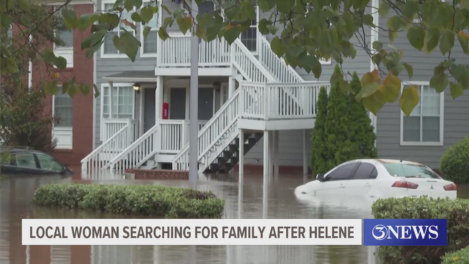 Local resident Stephanie Rayburn said she last heard from her family in Georgia two days before Helene made landfall.