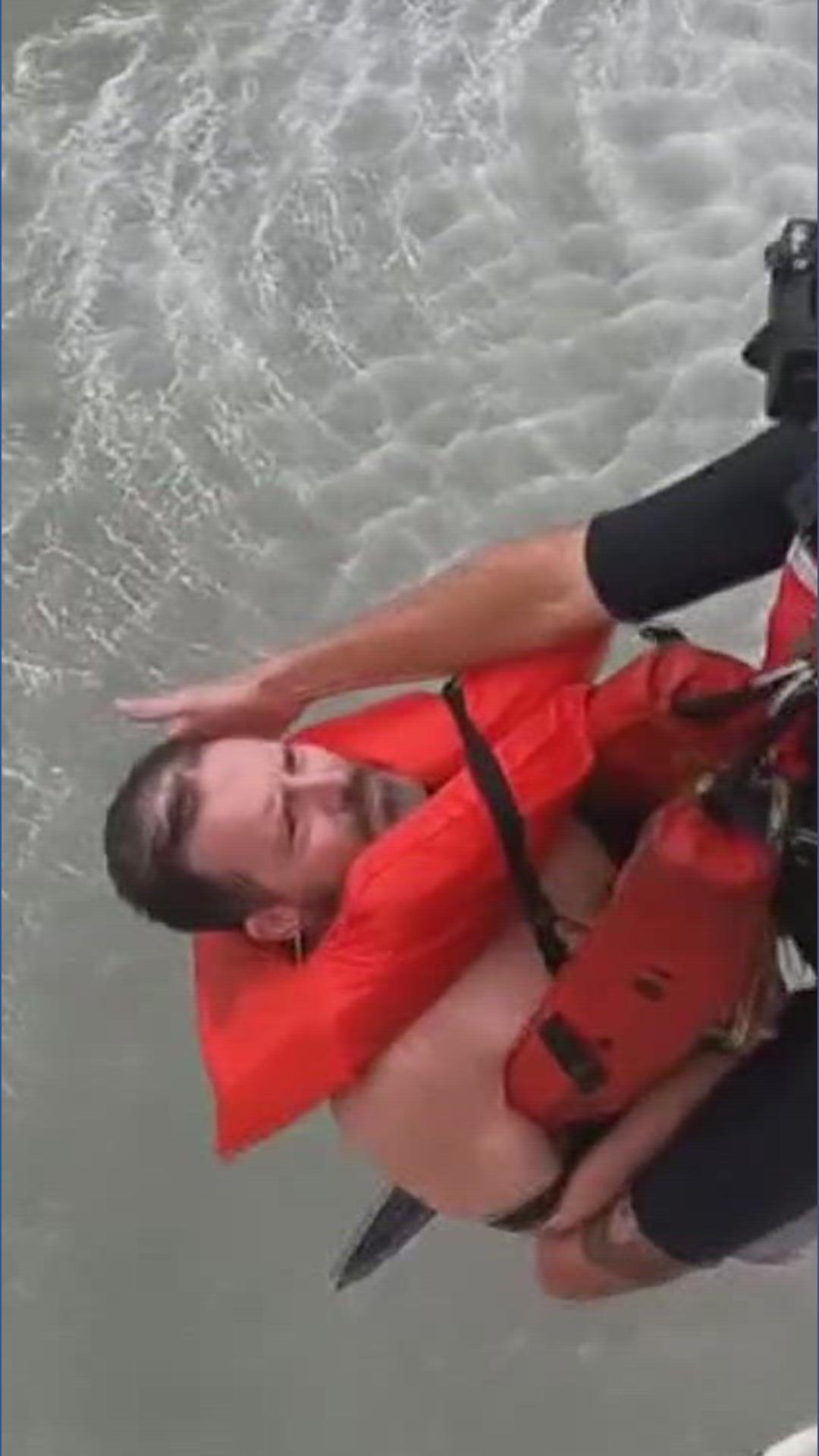 Coast Guard rescues swimmer after boat capsizes in Redfish Bay | kiiitv.com