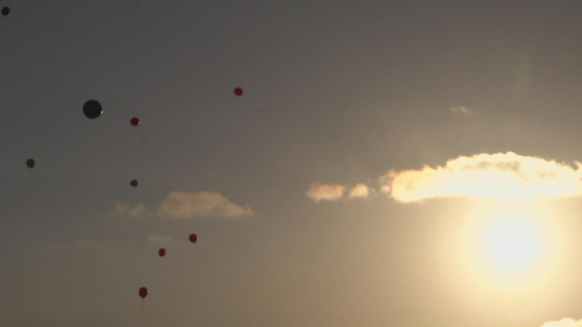 Rosales was shot and killed by an older 17-year-old man on Gloria Street back in May. We spoke with Rosales' mother and older brother at a balloon release and vigil.