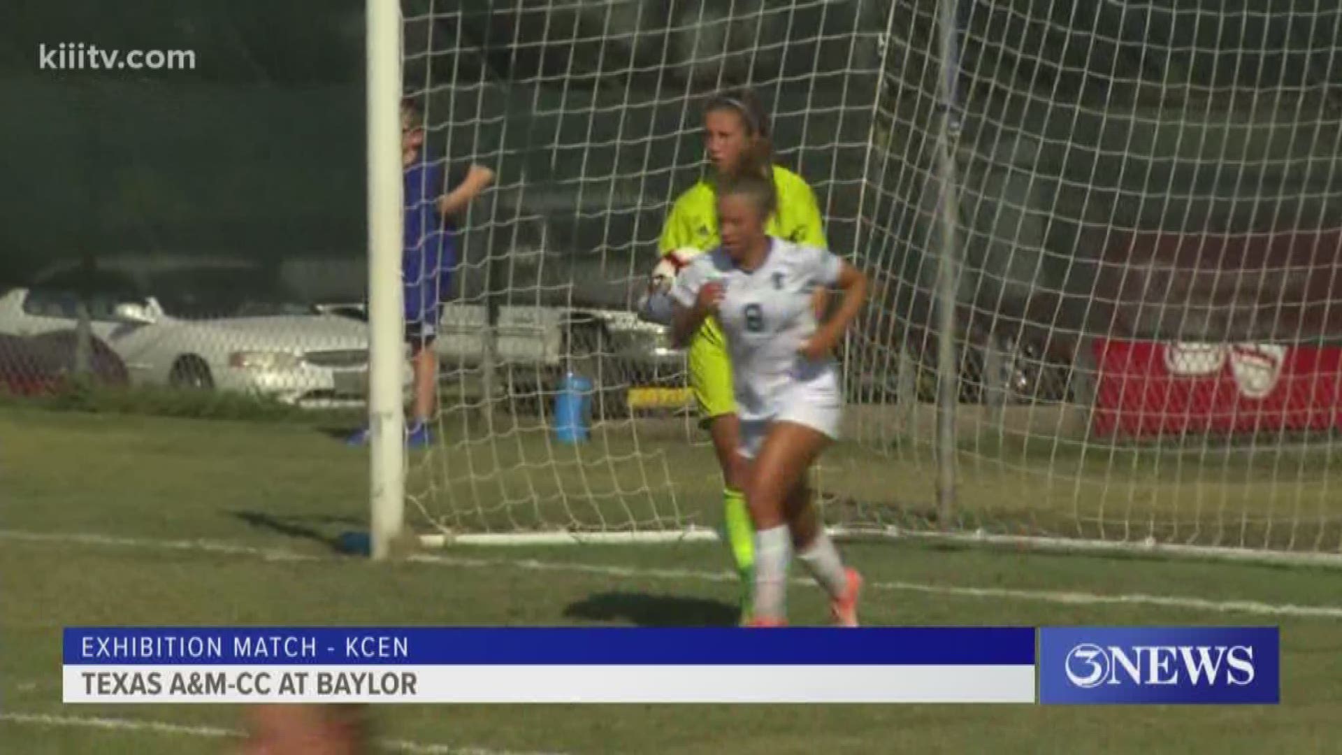 Texas A&M University-Corpus Christi soccer defeated Baylor University, 1-0, on Sunday afternoon in Waco, Texas, in the first exhibition match of the 2019 season.