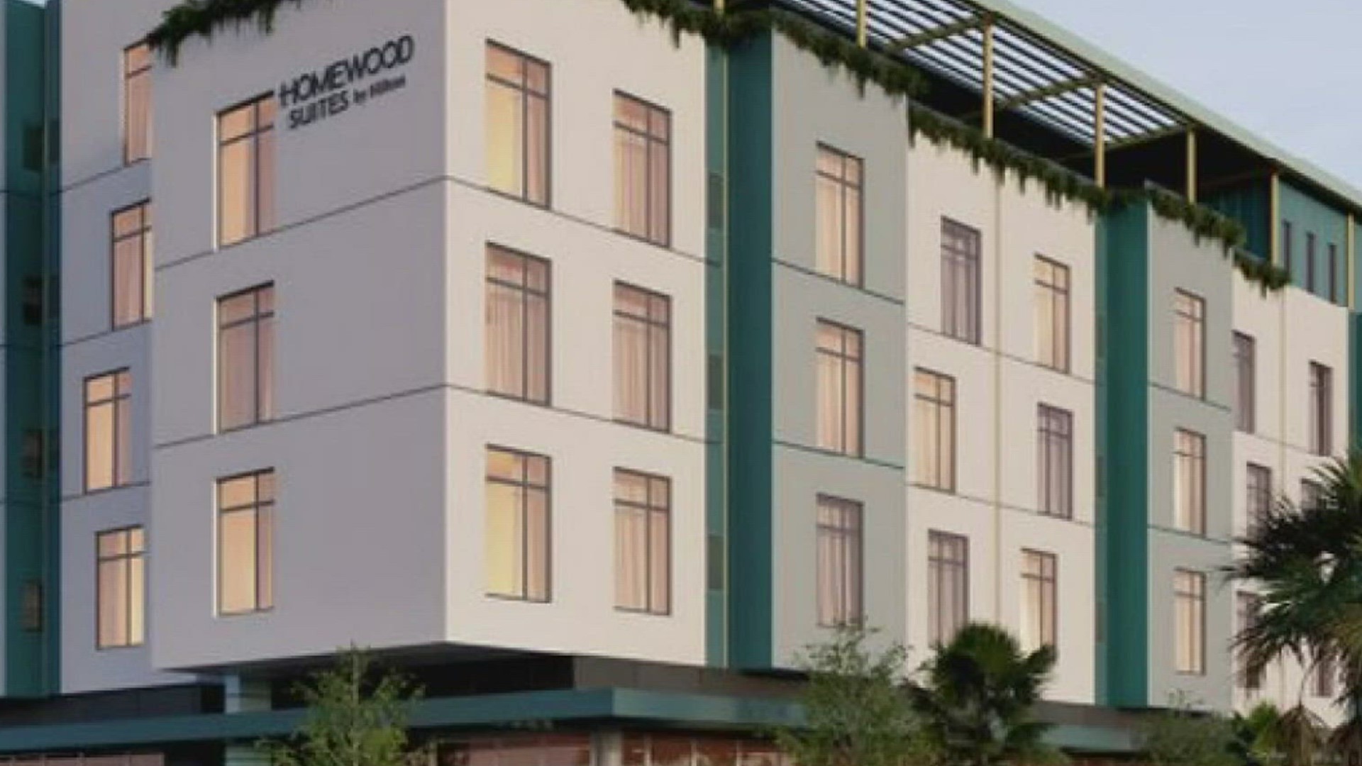 The Homewood Suites project is expected to be complete by next summer.