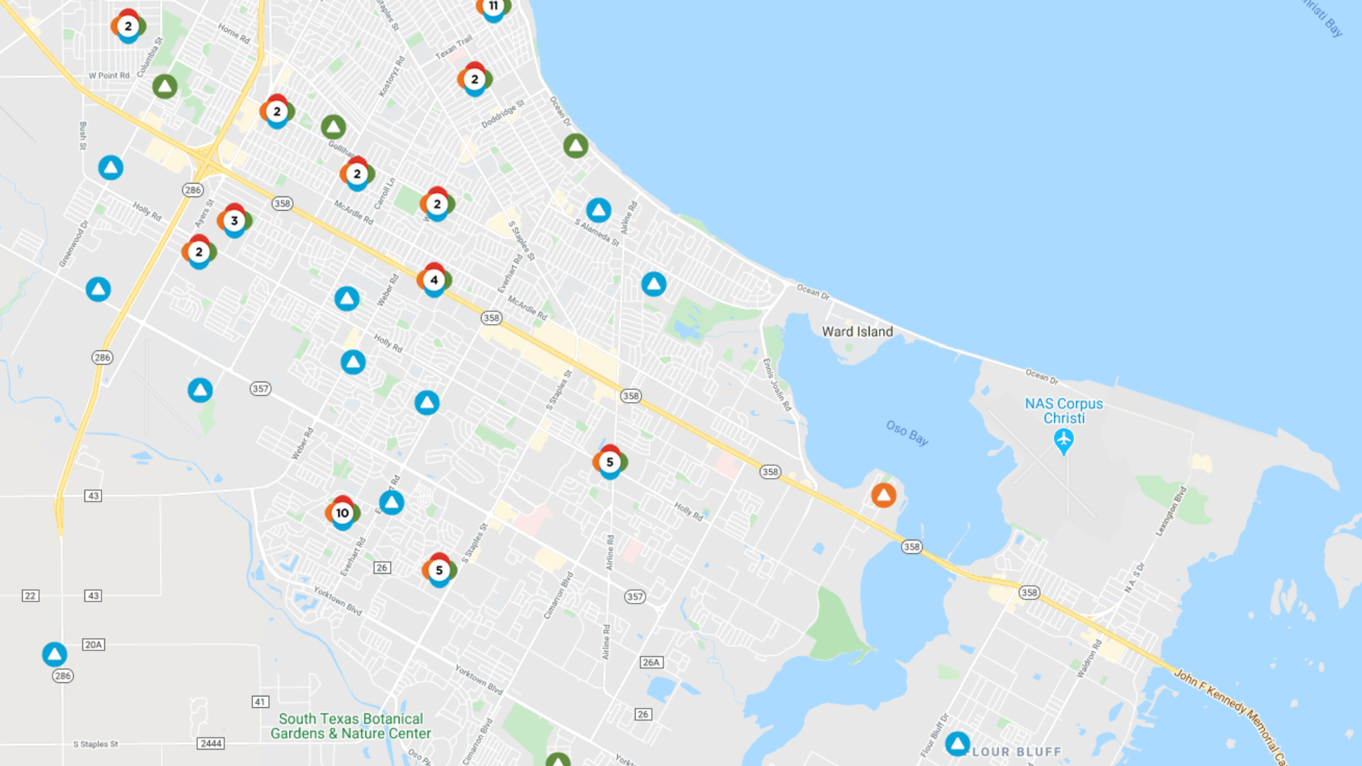 Aep Outage Map More Than 2500 Without Power In Corpus Christis Southside 5166