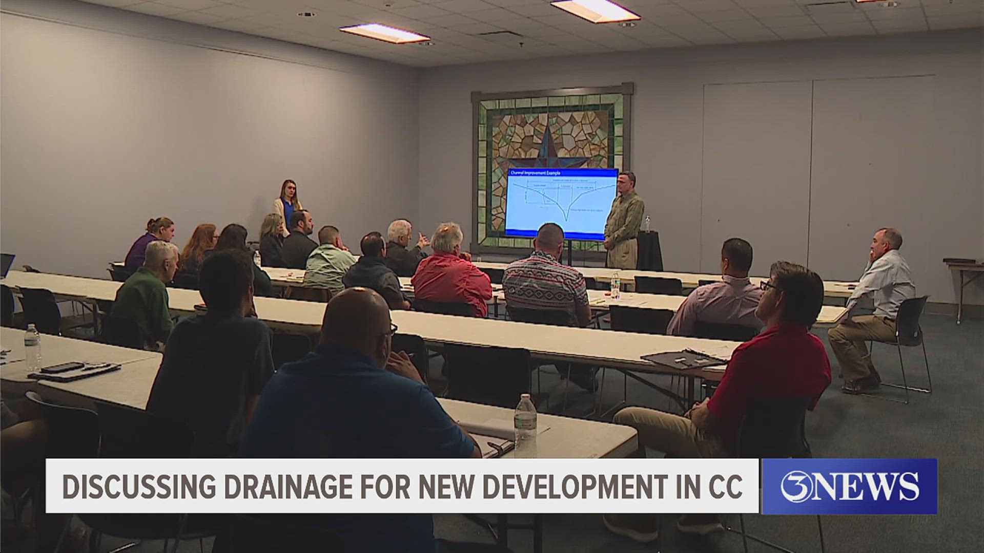 City staff held a meeting on Wednesday to discuss detention and stormwater projects.