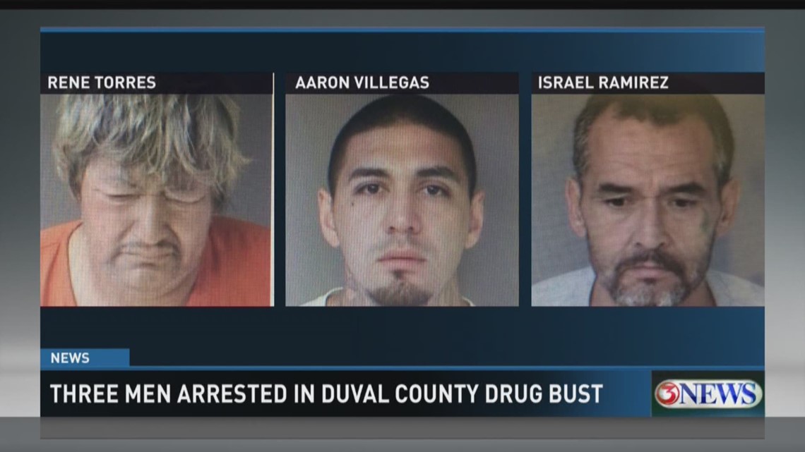 Three men arrested in Duval County Drug Bust