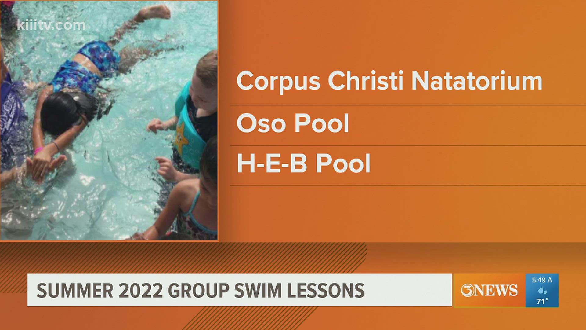 The Corpus Christi Parks & Recreation Department partners with the American Red Cross for the Learn-to-Swim Program.