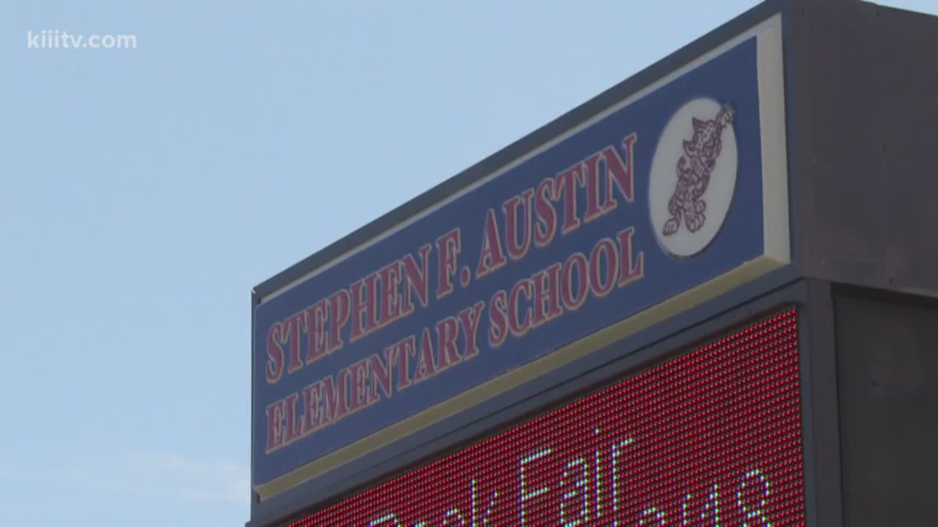 A precautionary lockdown was put in place Thursday morning at the Gregory-Portland Independent School District's Stephen F. Austin Elementary School as police searched the surrounding neighborhoods for a group who fled during a traffic stop.
