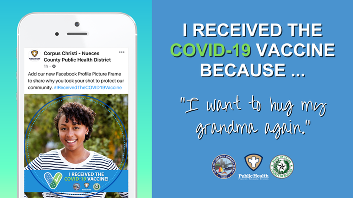 Facebook Profile Frame Encourages Vaccines In Nueces County Kiiitv Com
