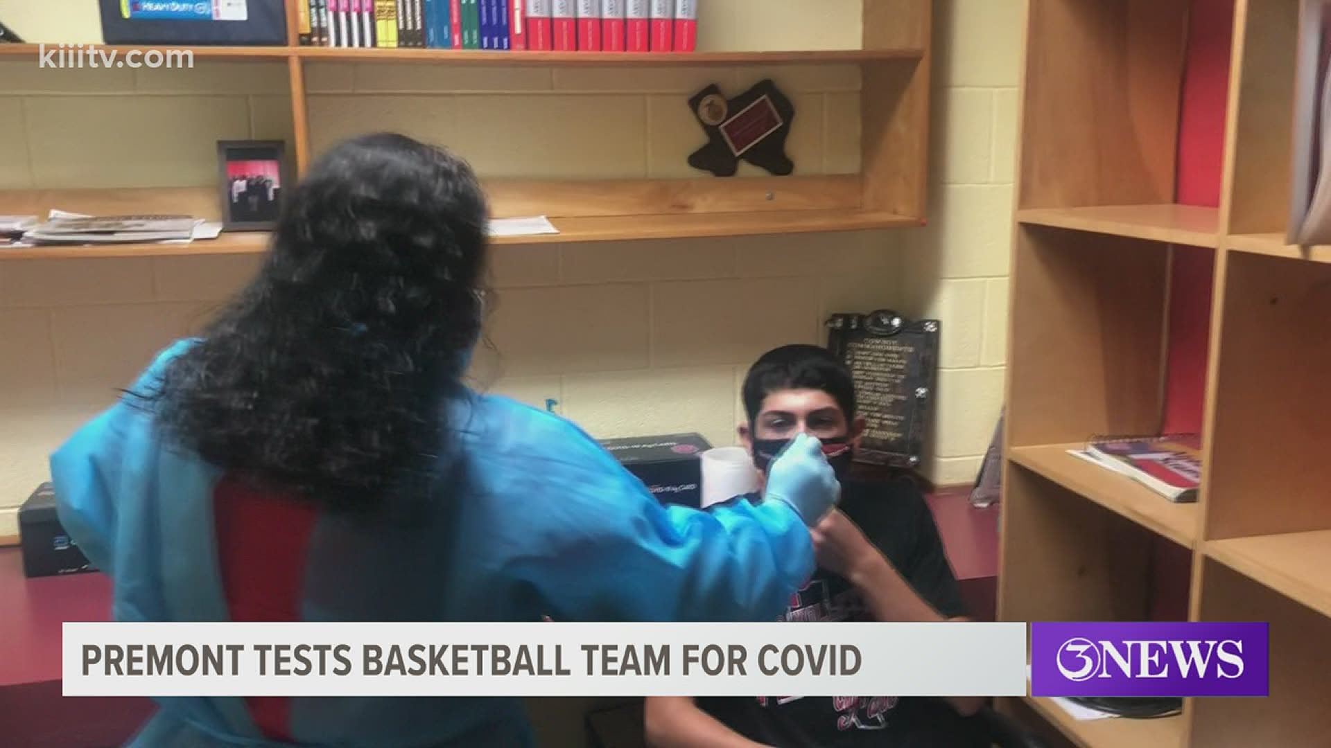 The district nurse conducted testing after the team's potential encounter with a COVID positive opponent.