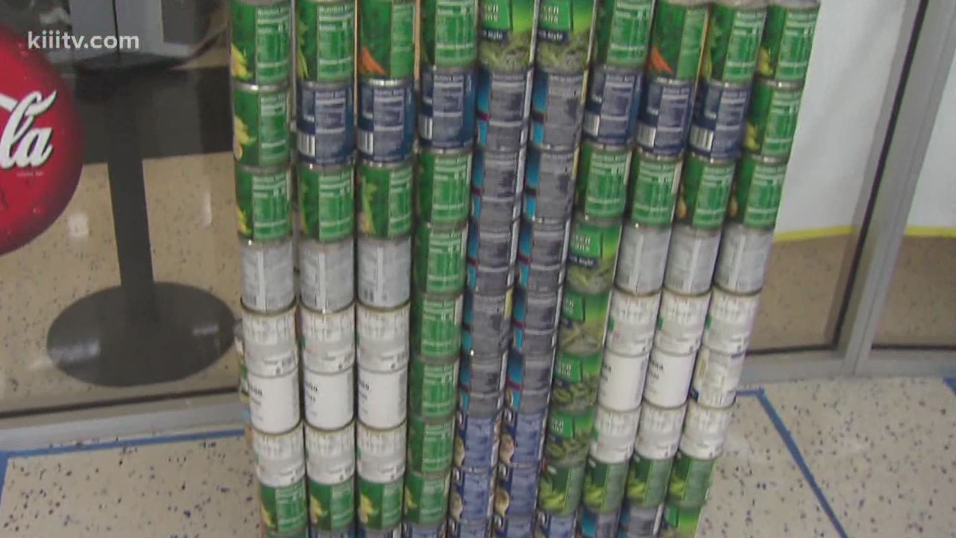 Competitors were asked to design and build structures made entirely of canned food. 10 teams had just a five-foot by five-foot space to build their structure.