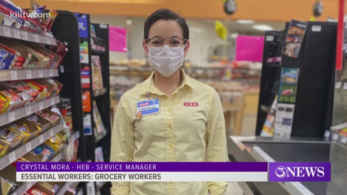 Essential Workers Grocery store employees being recognized