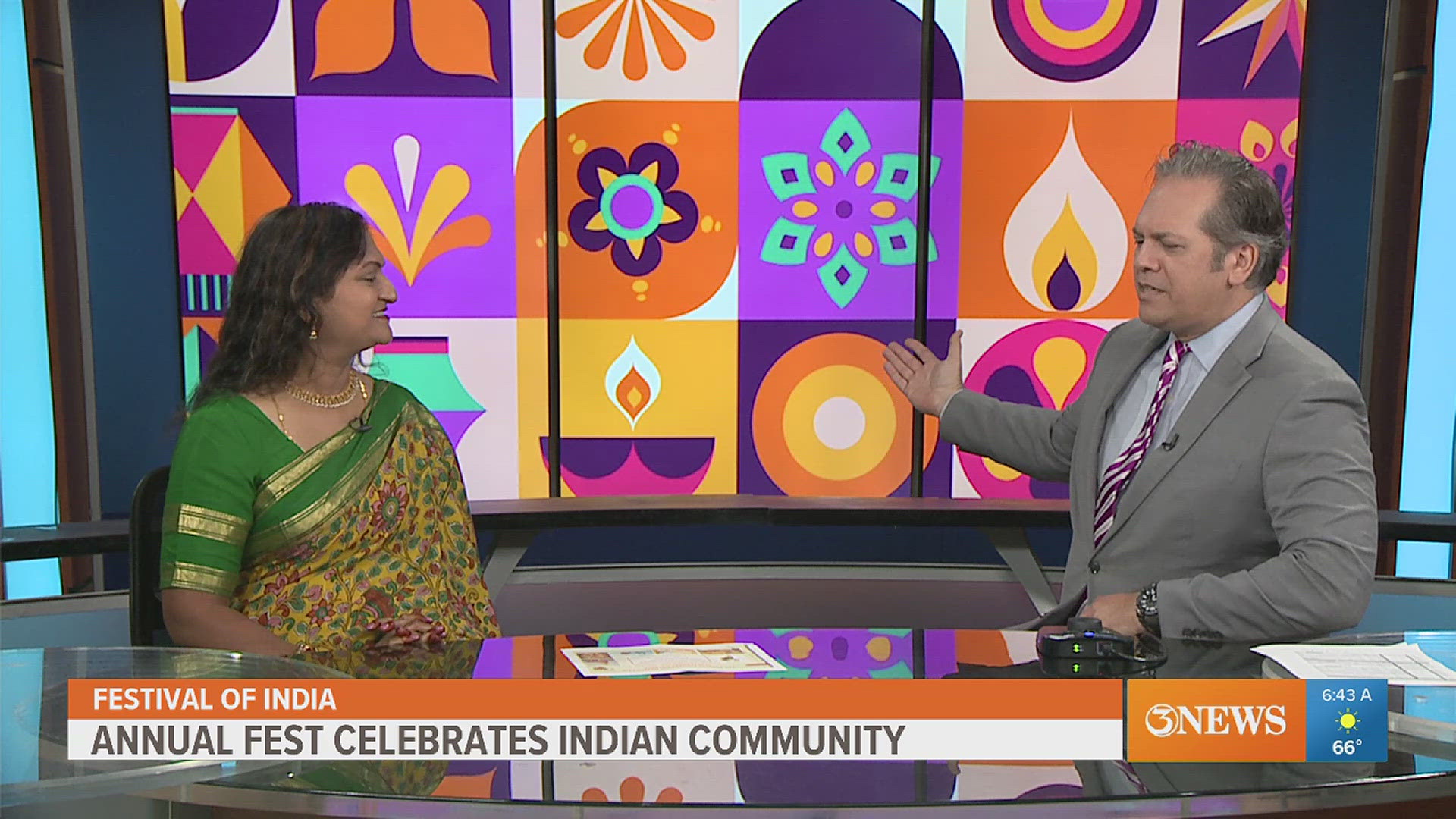 The annual Festival of India and community health fair is Saturday, September 28, 2024 at SV Temple, 10401 McKinzie Lane from 11 a.m. to 3 p.m.