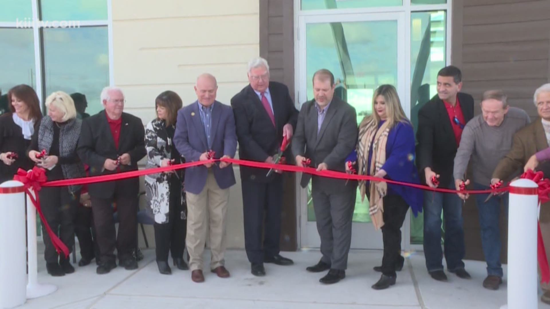 Retiring Nueces County Judge Loyd Neal got quite a big honor Monday as commissioners met for the ceremonial ribbon cutting at the new County Judge Loyd Neal Airport Terminal at the Nueces County Airport.