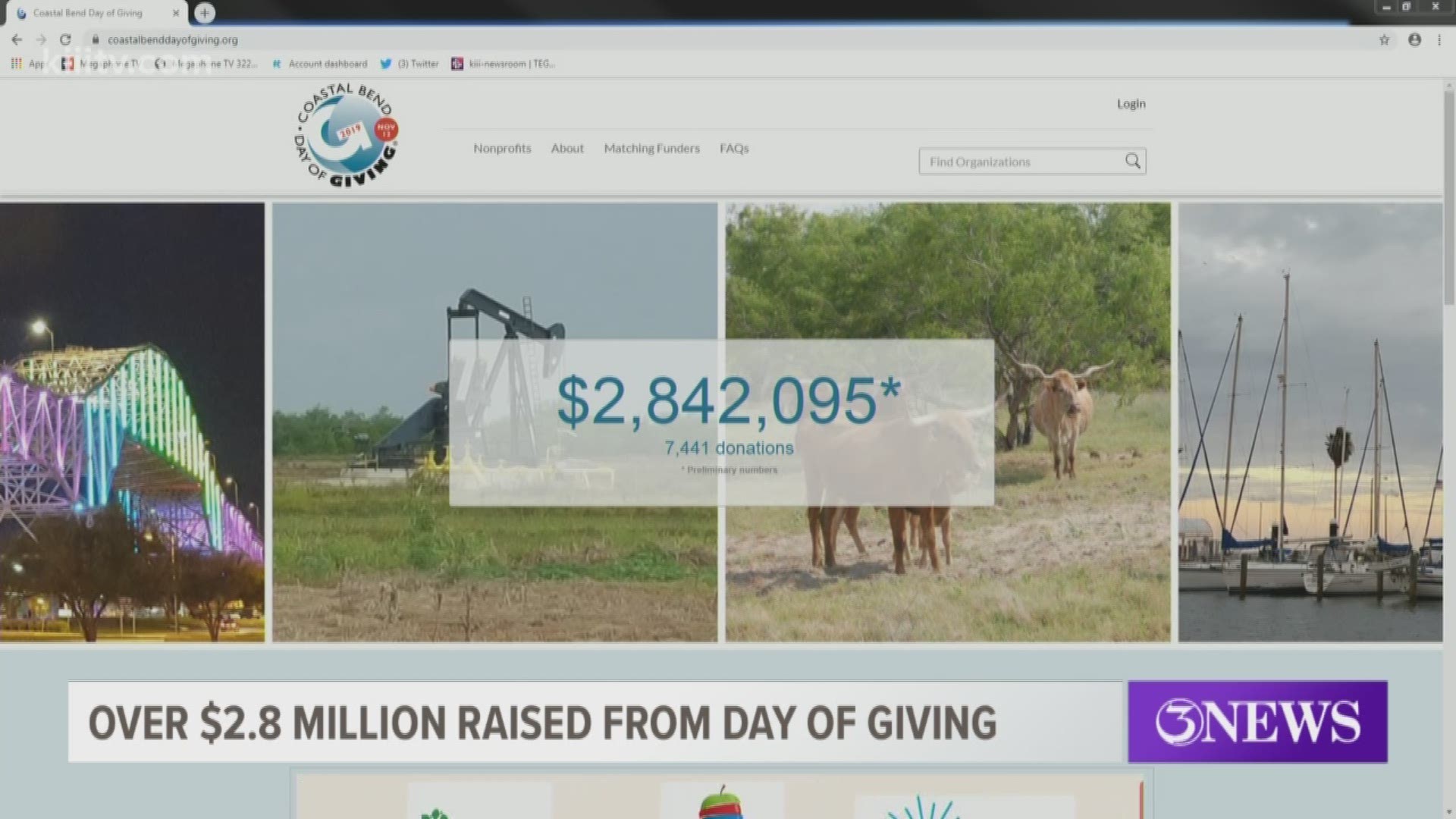 The 11th annual Coastal Bend Day of Giving kicked off Tuesday at midnight.