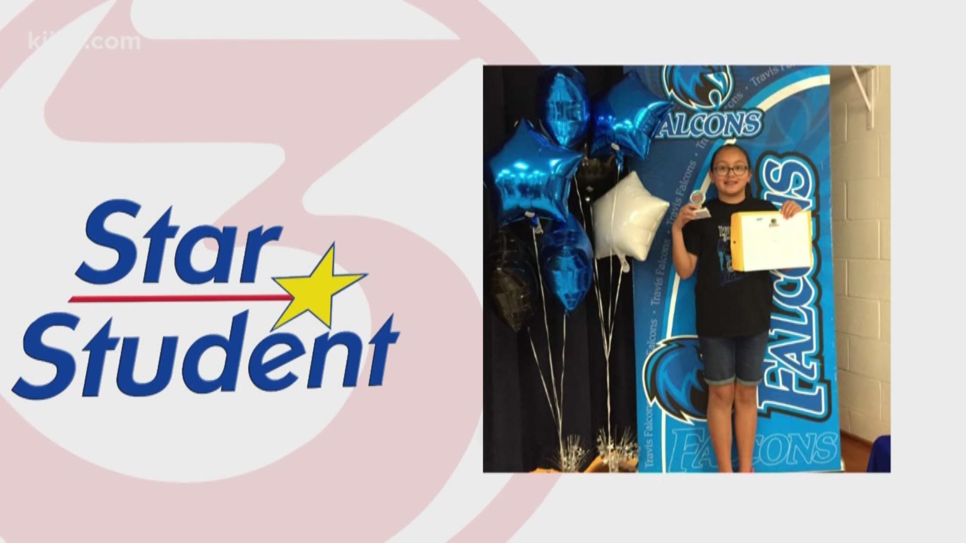 Congratulations to this week's 3 Star Student, Katiana Sanchez from W.B. Travis Elementary.