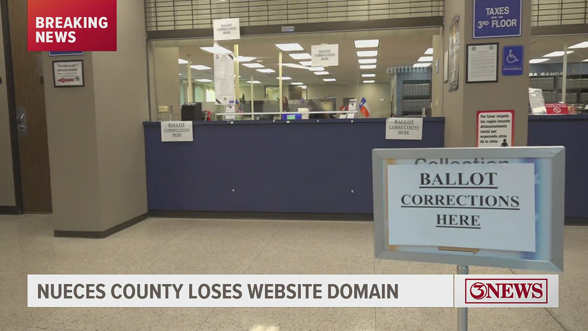 If you tried to access Nueces County's website, you probably got a blank screen which means any online payments or emails Wednesday most likely didn't go through.