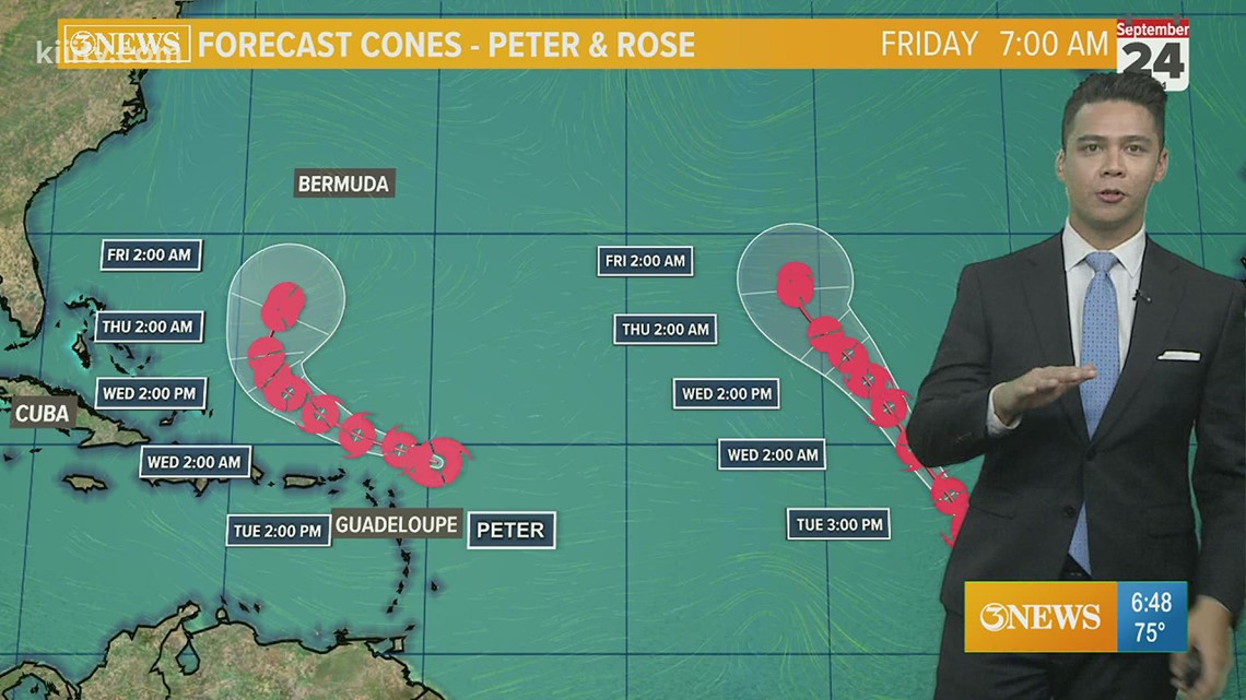 Tropical Update: Two named storms and two areas of interest in the ...