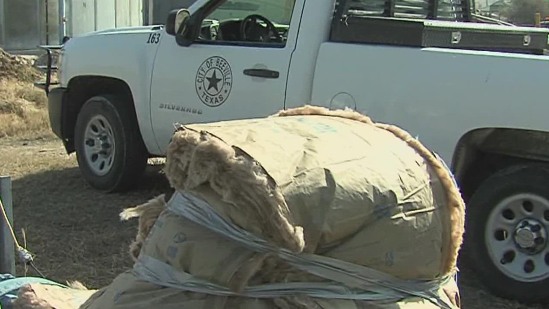 Beeville City Manager John Benson came out to check on his city work crews who were busy getting the water distribution system prepared for the cold weather.