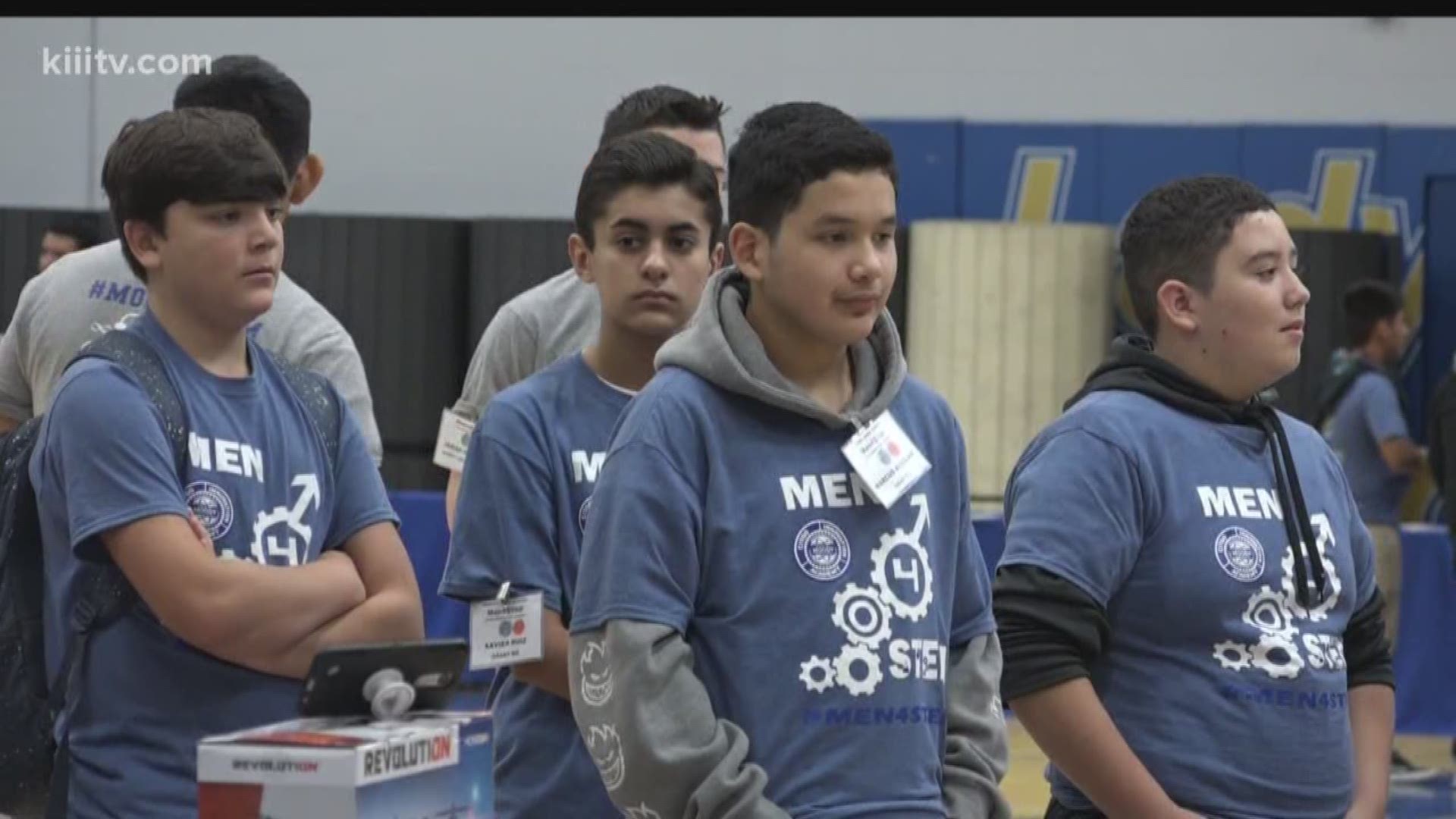 Hundreds of boys were able to play with robots and other technology Friday at Moody High School to learn about the STEM program.