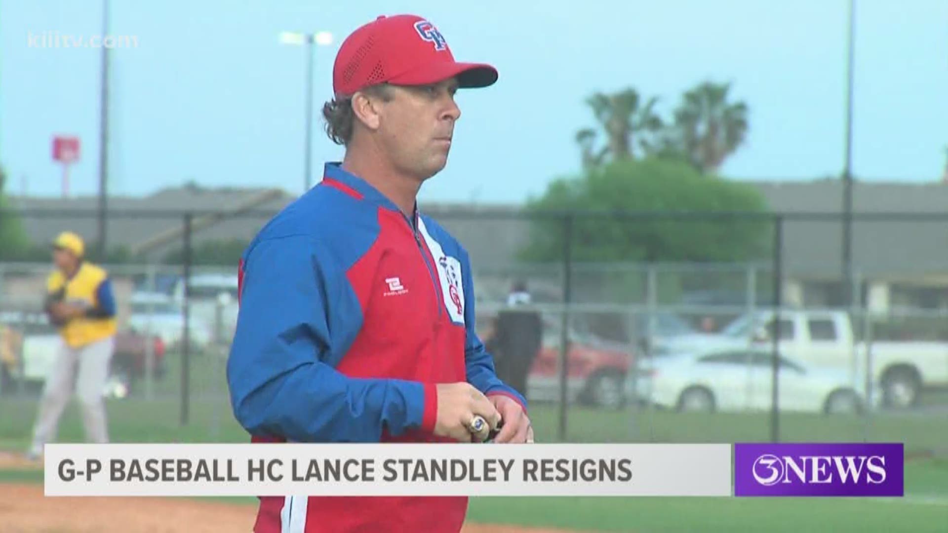 Gregory-Portland's head baseball coach Lance Standley has resigned for the same position at Pleasanton high school.