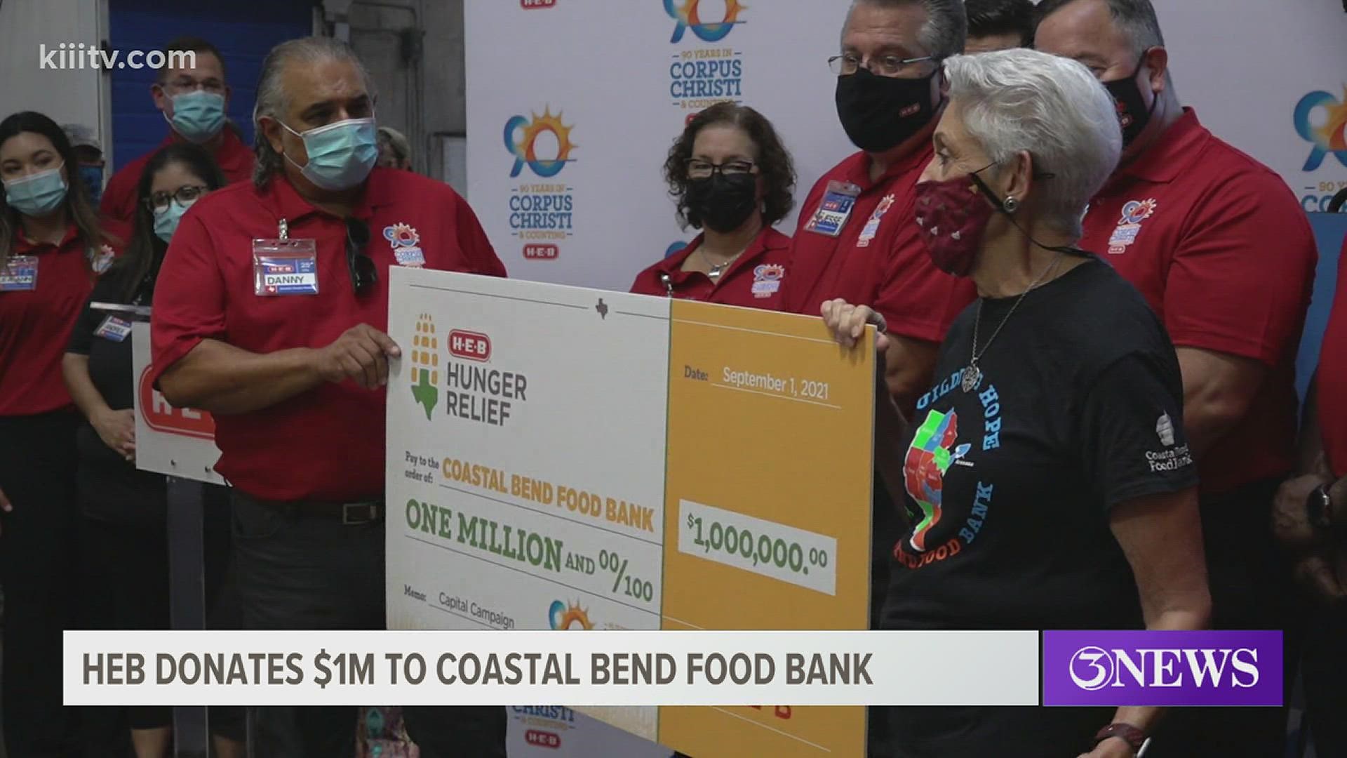 H-E-B made it a little easier Wednesday for the Coastal Bend Food Bank to meet the needs of the community.