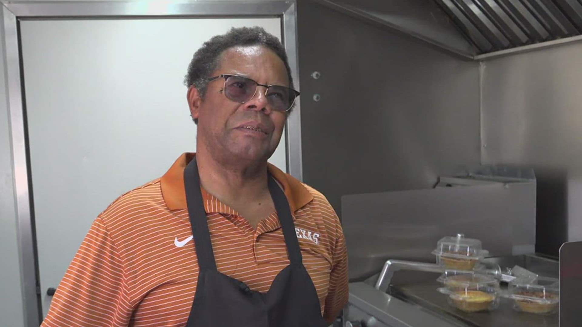 Daniel Roberson, also known as 'The Pie Man,' spent 20+ years as a truck driver before he opened for business. Find the food truck over at Weber and Gollihar.
