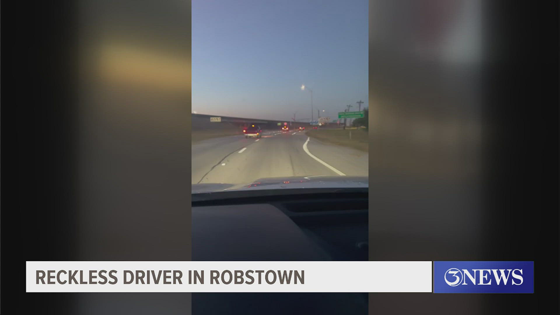 A maroon pick-up truck was seen driving through Robstown erratically Saturday night.