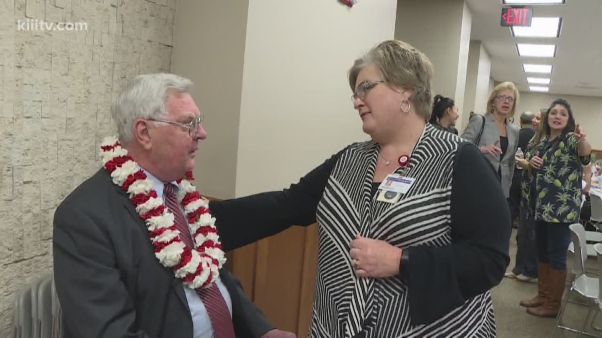 Residents gathered at the Nueces County Courthouse Thursday to honor a man who has given most of his life to civil service.