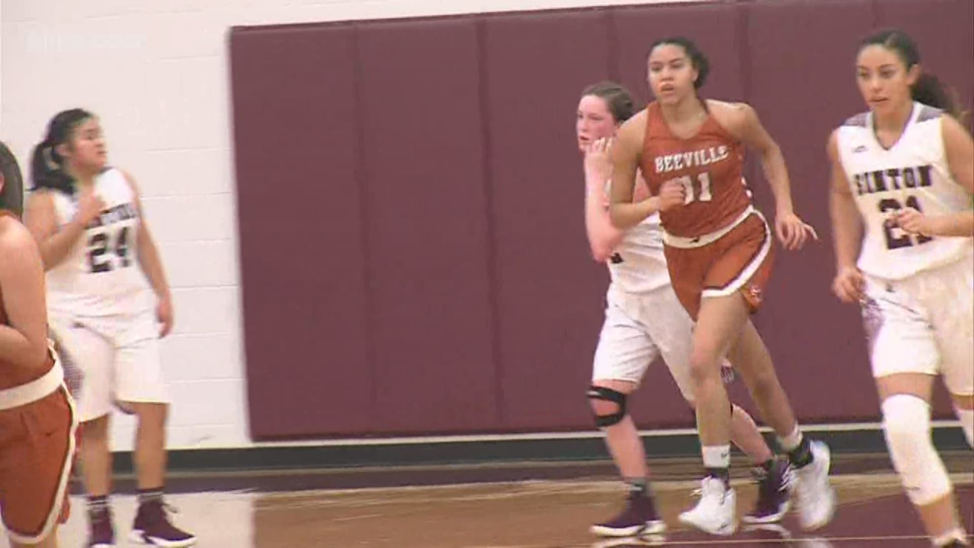 Gipson has set the Beeville Lady Trojans' single game scoring record three separate times this season including a 50 point game against Kingsville.