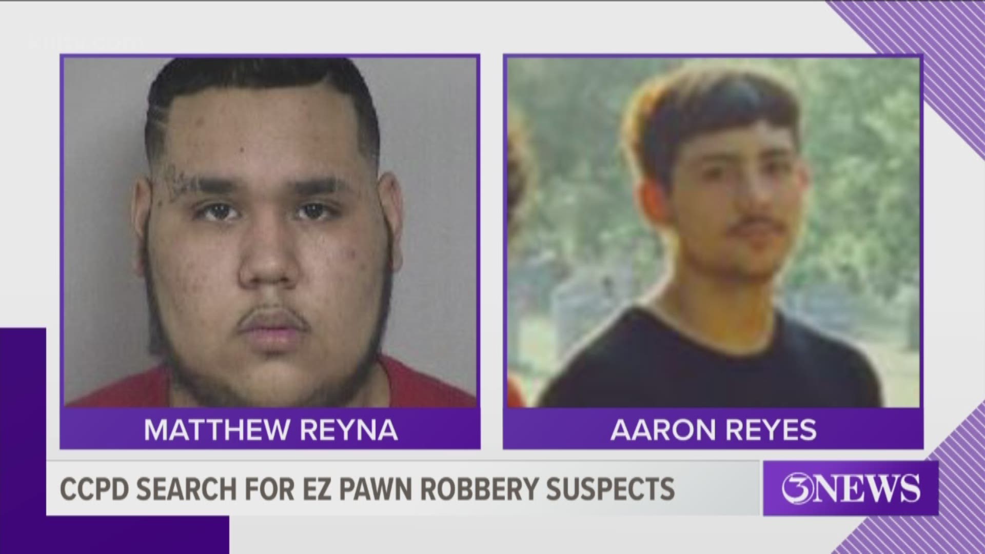 The Corpus Christi Police Department is looking for information that can help them find 20-year-old Matthew Reyna and 17-year-old Aaron Reyes.