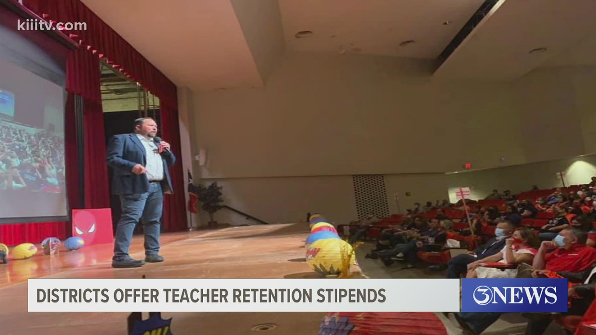 The Robstown Independent School District has offered teachers the biggest stipend.