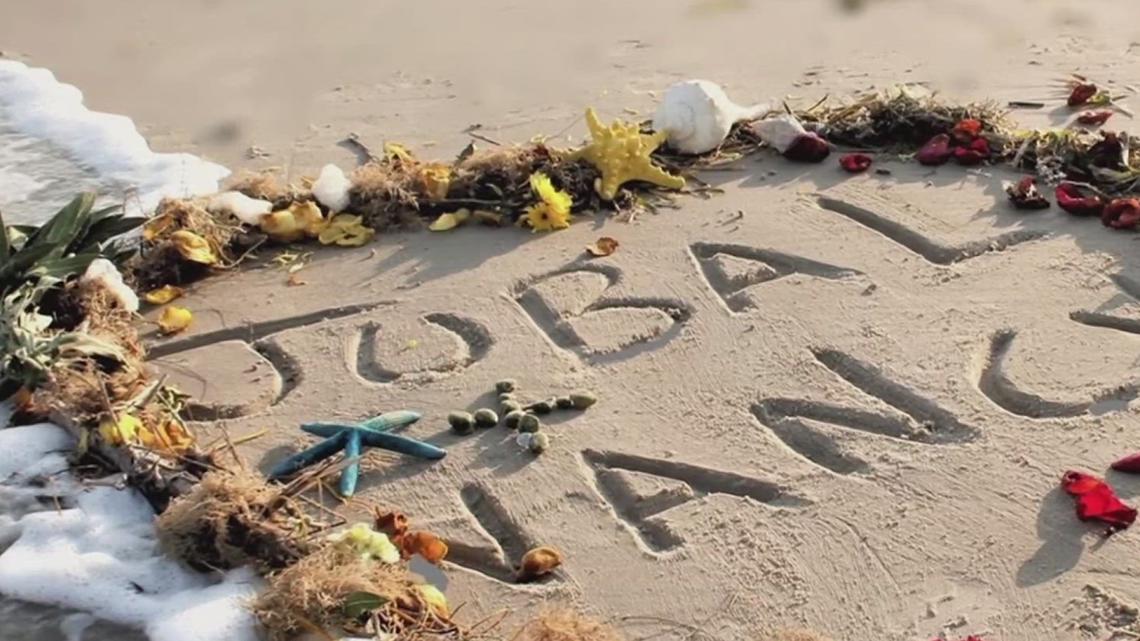 Love in the Sand: Local artist creates beach hearts to benefit wildlife rescue