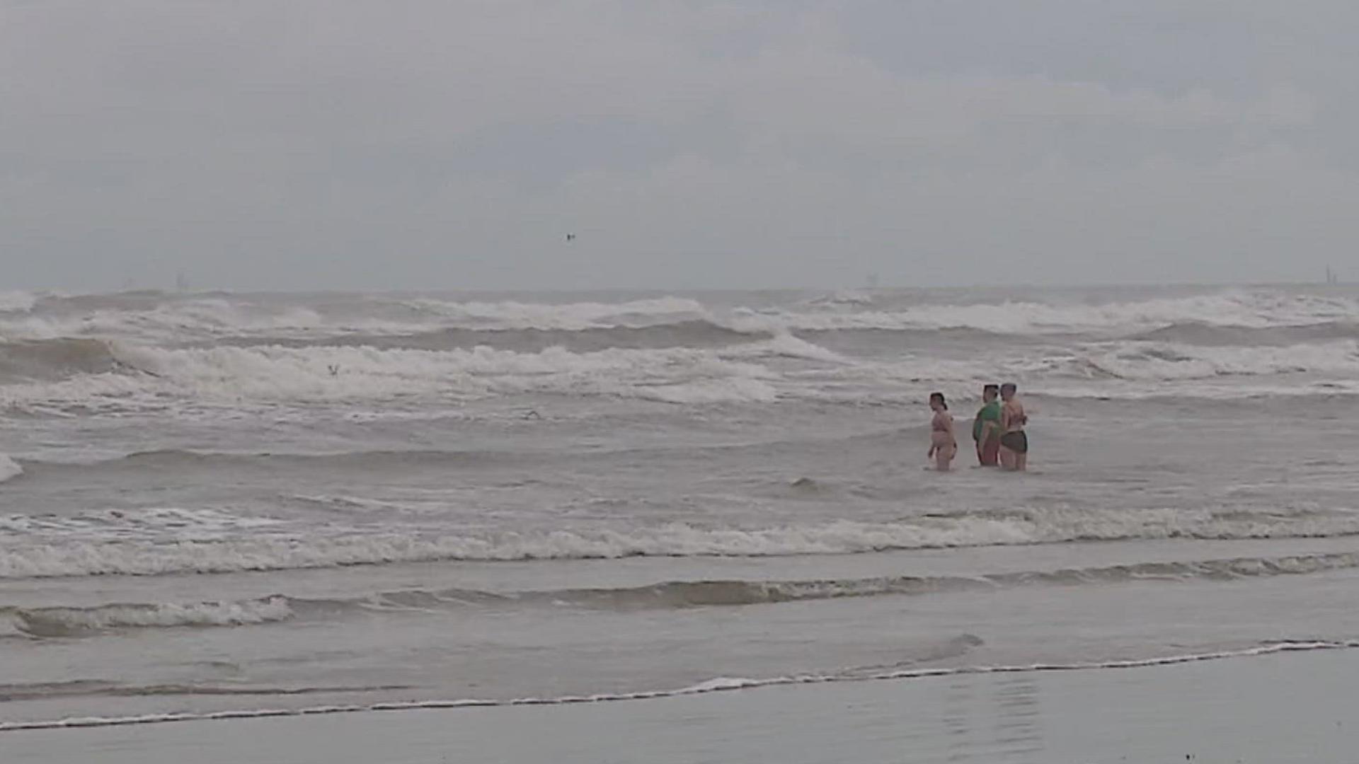 You can already see increased choppy waves against the jetties. This can be very dangerous even for those going into the water.