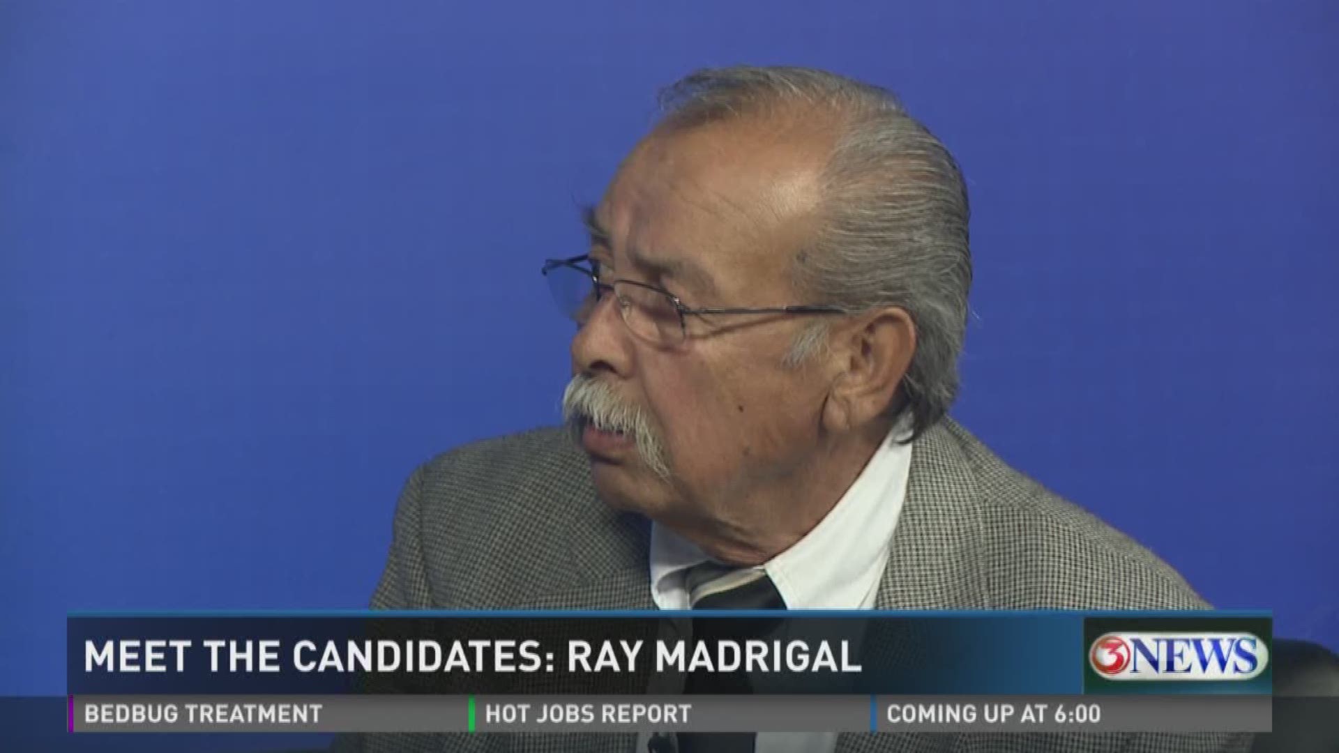 Mayoral candidate Ray Madrigal visited 3News Tuesday, April 11, to discuss the upcoming election and his goals for the City of Corpus Christi.