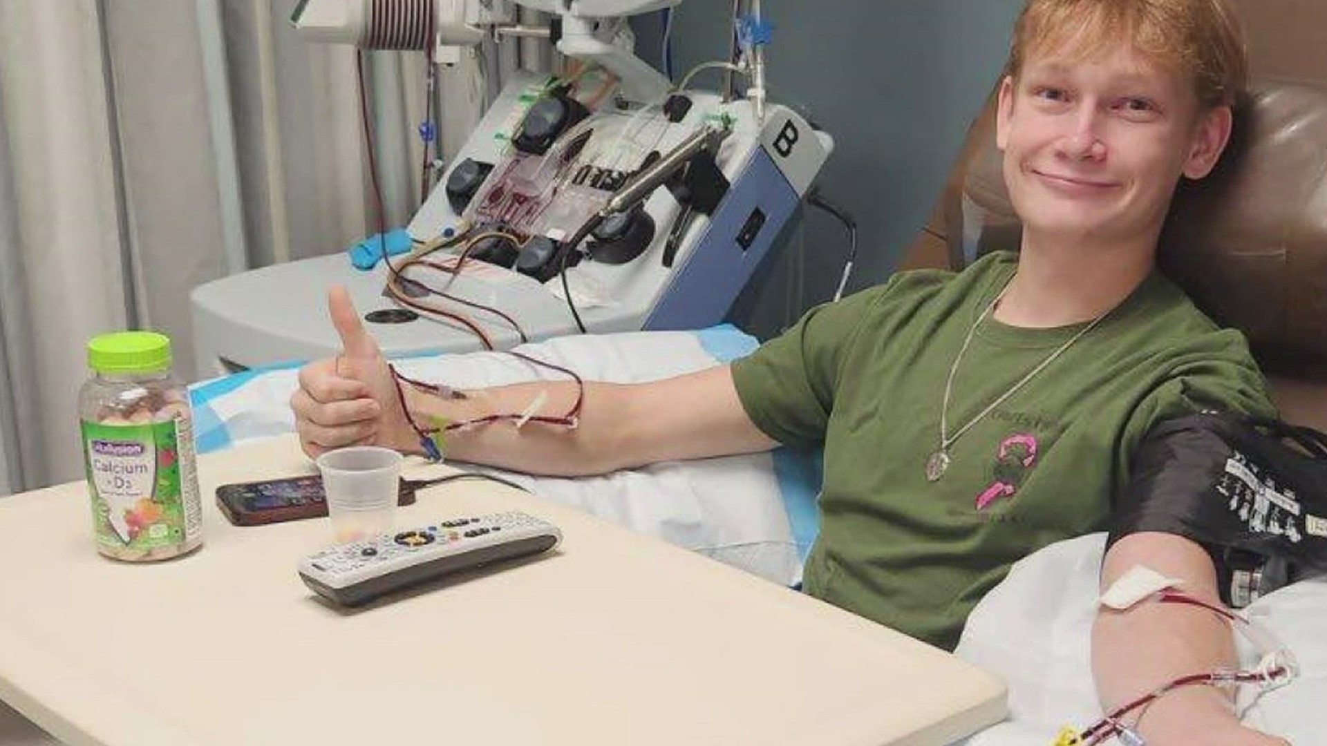 Fire cadet Robert May was able to donate his stem cells to someone in need through the National Marrow Donor Program.