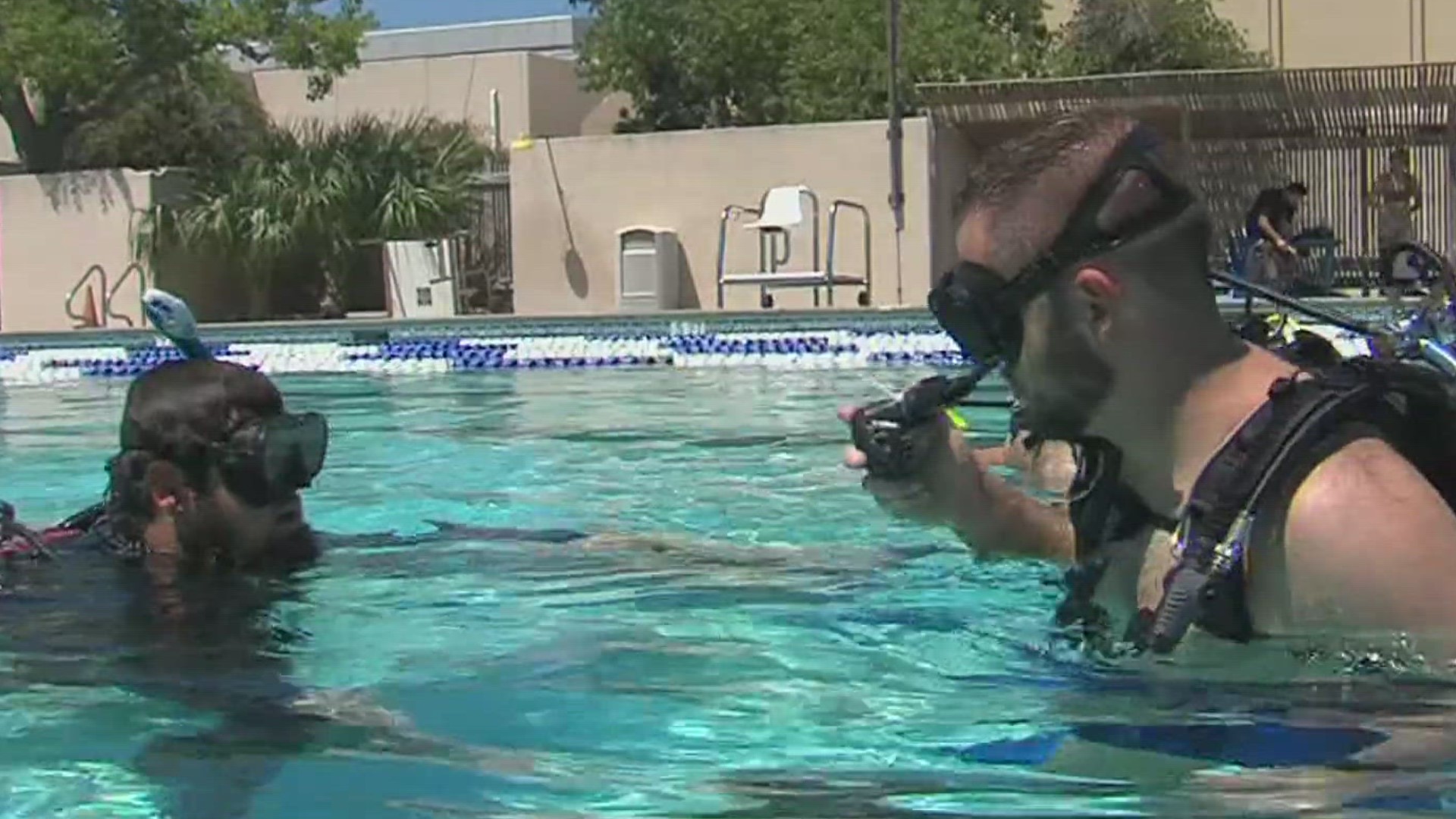 They were able to get the full scuba diving experience with gear that was provided.