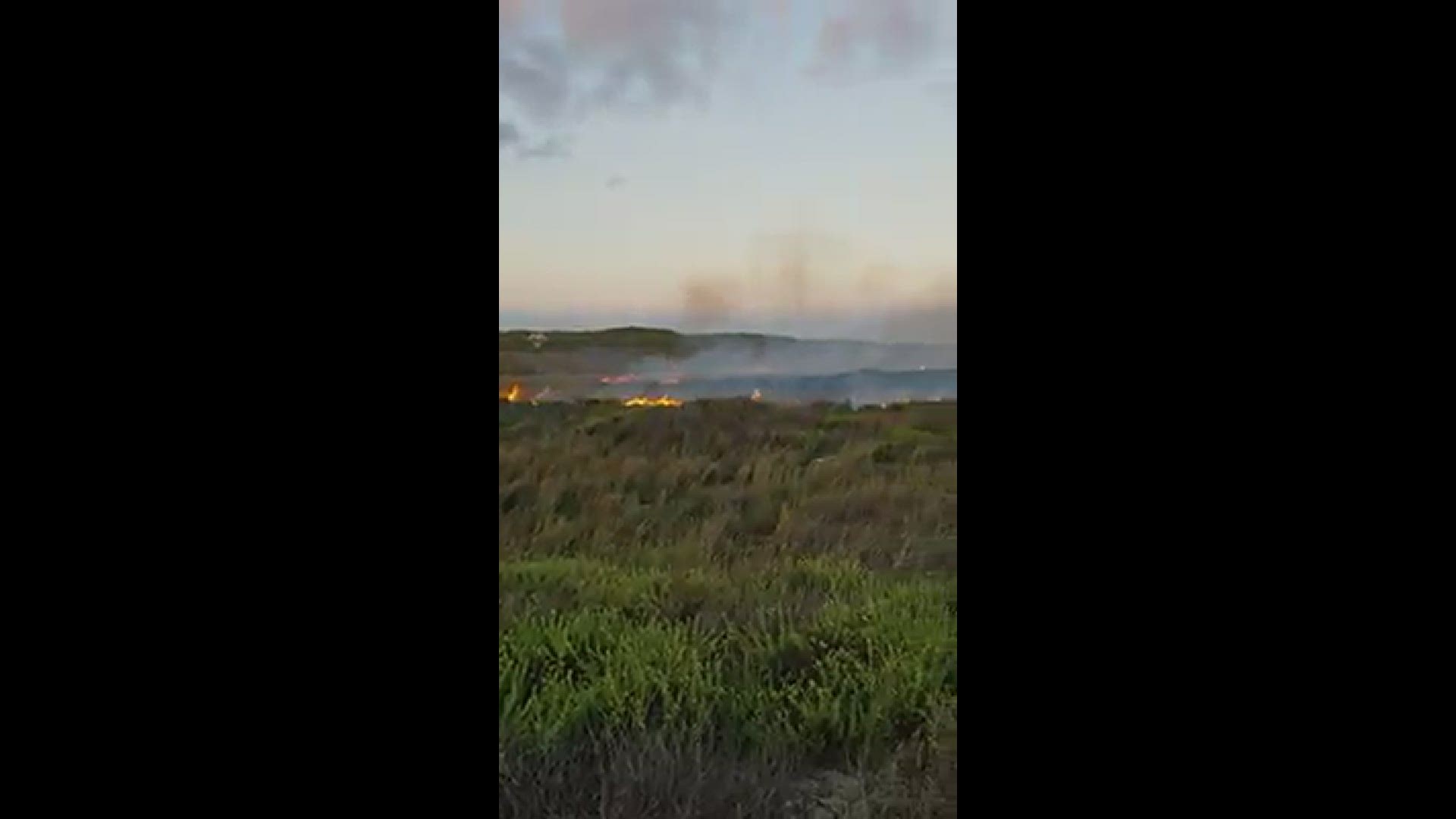 Nueces County fire crews are working to put out an early morning brush fire near Park Road 22