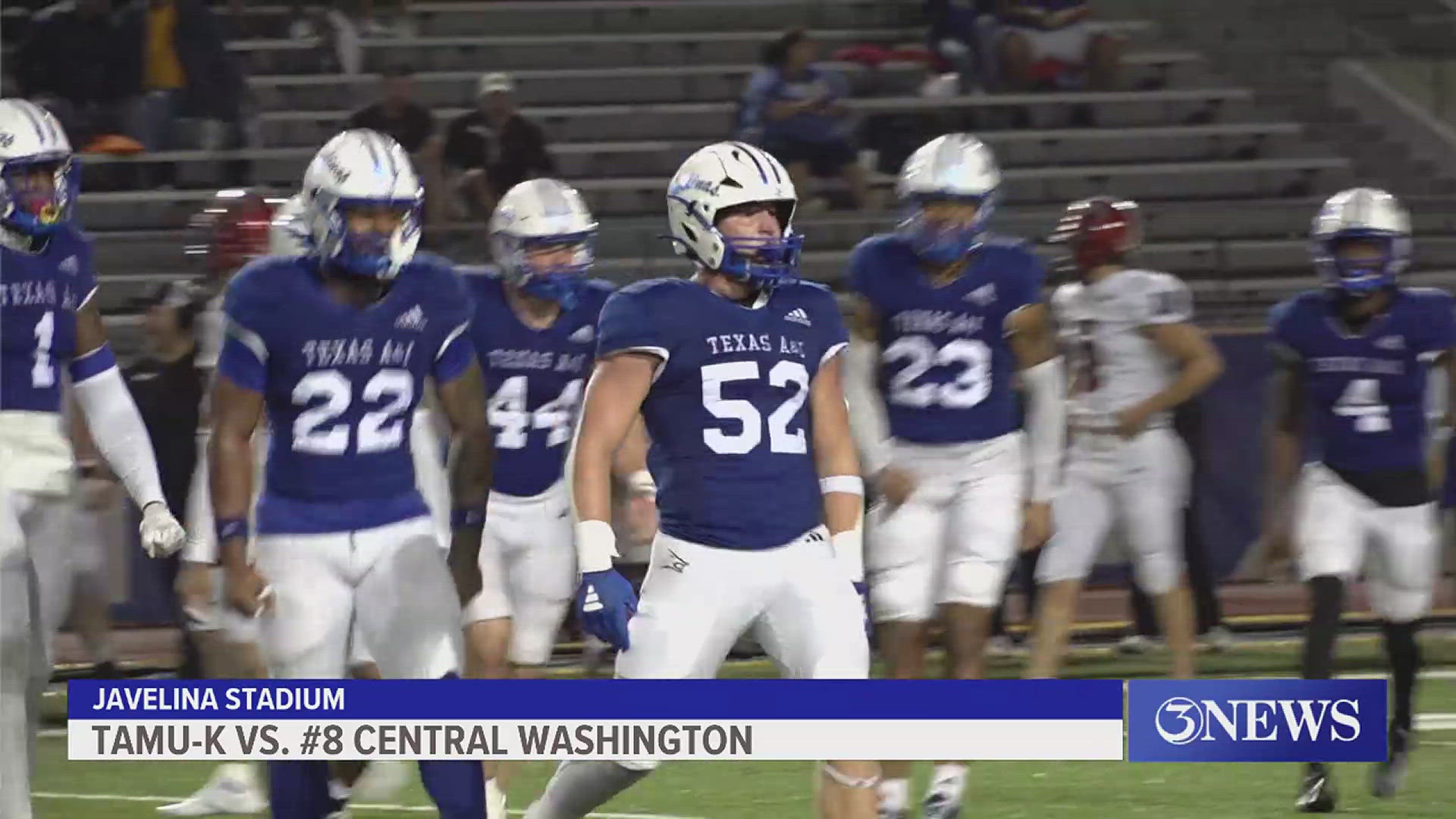 The No. 8-ranked Central Washington University Wildcats won, 31-0, against the Texas A&M-University Kingsville Javelinas on Saturday at Javelina Stadium.