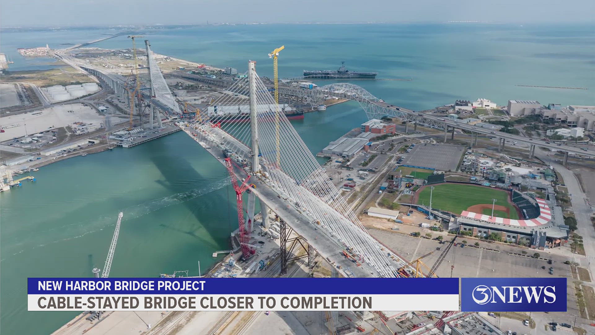New Harbor Bridge inches closer to connecting in the middle