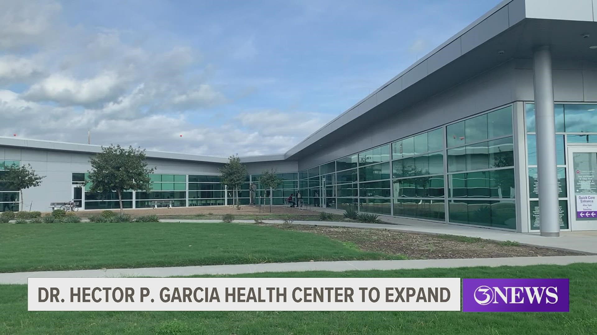 The Hector P. Garcia Health Center is growing, while the old hospital building is coming down.
