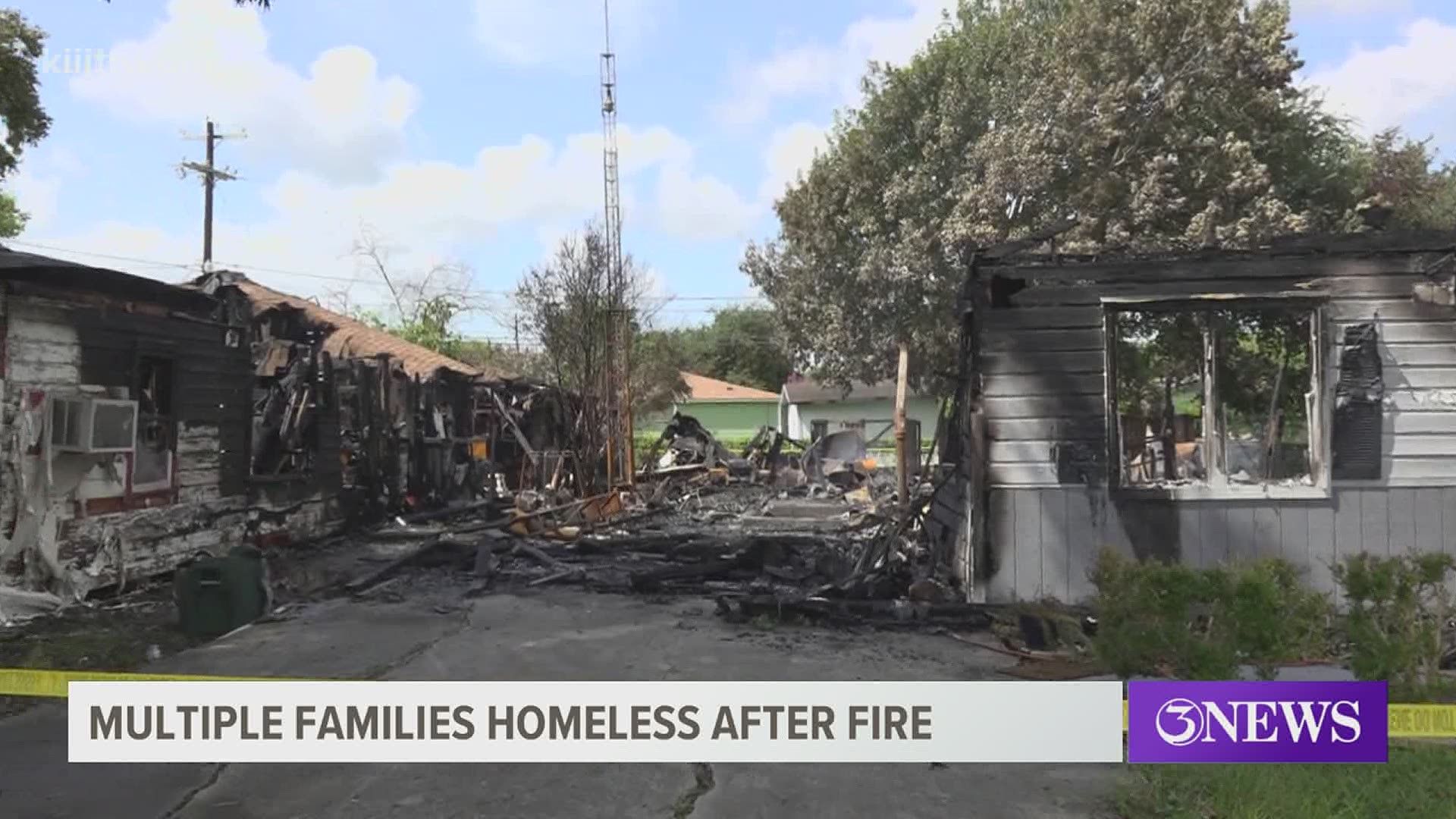 Sheriff Oscar Rivera said the home where the fire started was the target of a drive-by shooting last week.