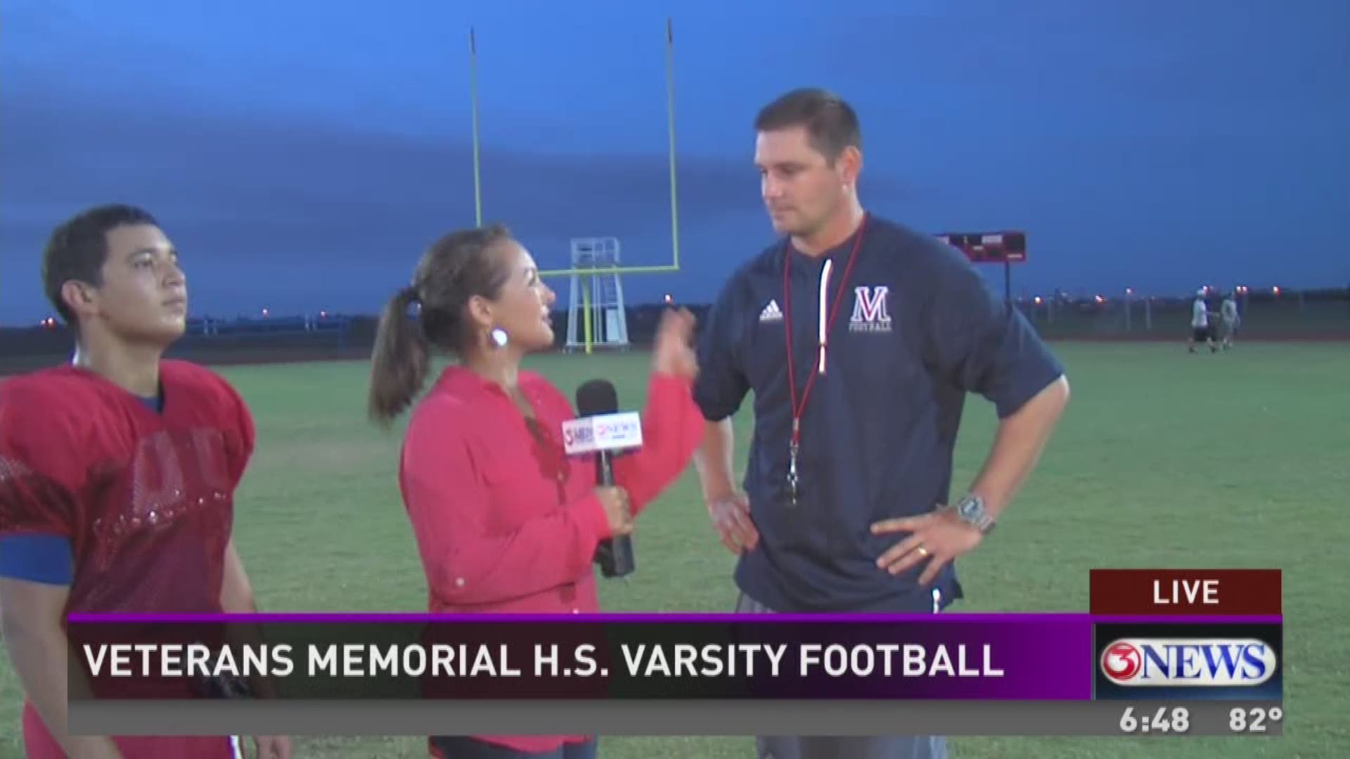 First year Veterans Memorial High School to play as a varsity football team. 