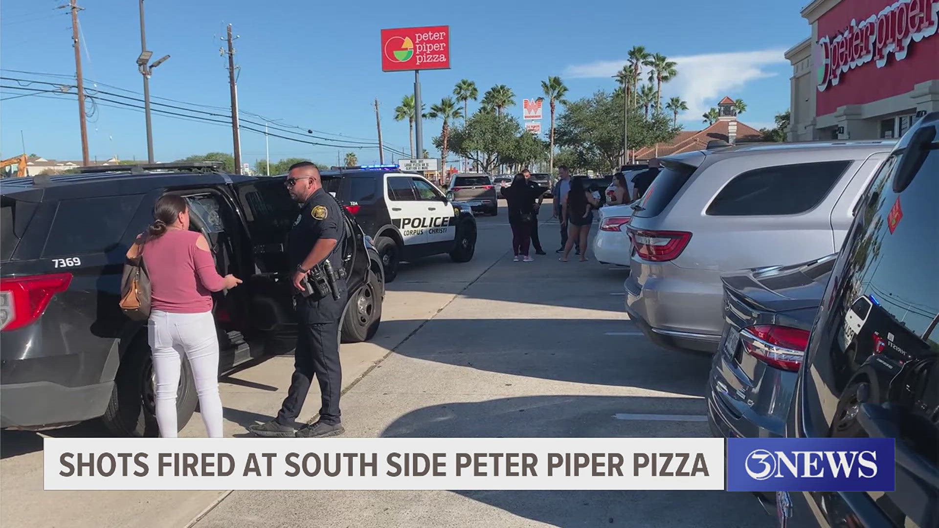 An argument at a popular family pizza restaurant on the southside was the sight of a shooting Saturday afternoon.