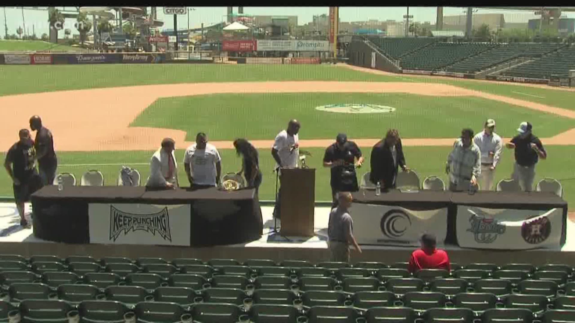 Knock it out of the park boxing event at Whataburger Field