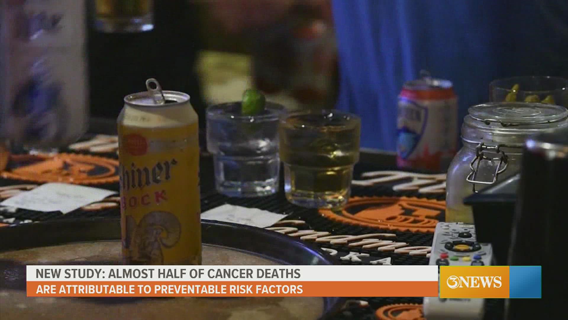 New research suggests nearly half of deaths due to cancer can be attributed to preventable factors including smoking, drinking too much alcohol and high BMI.