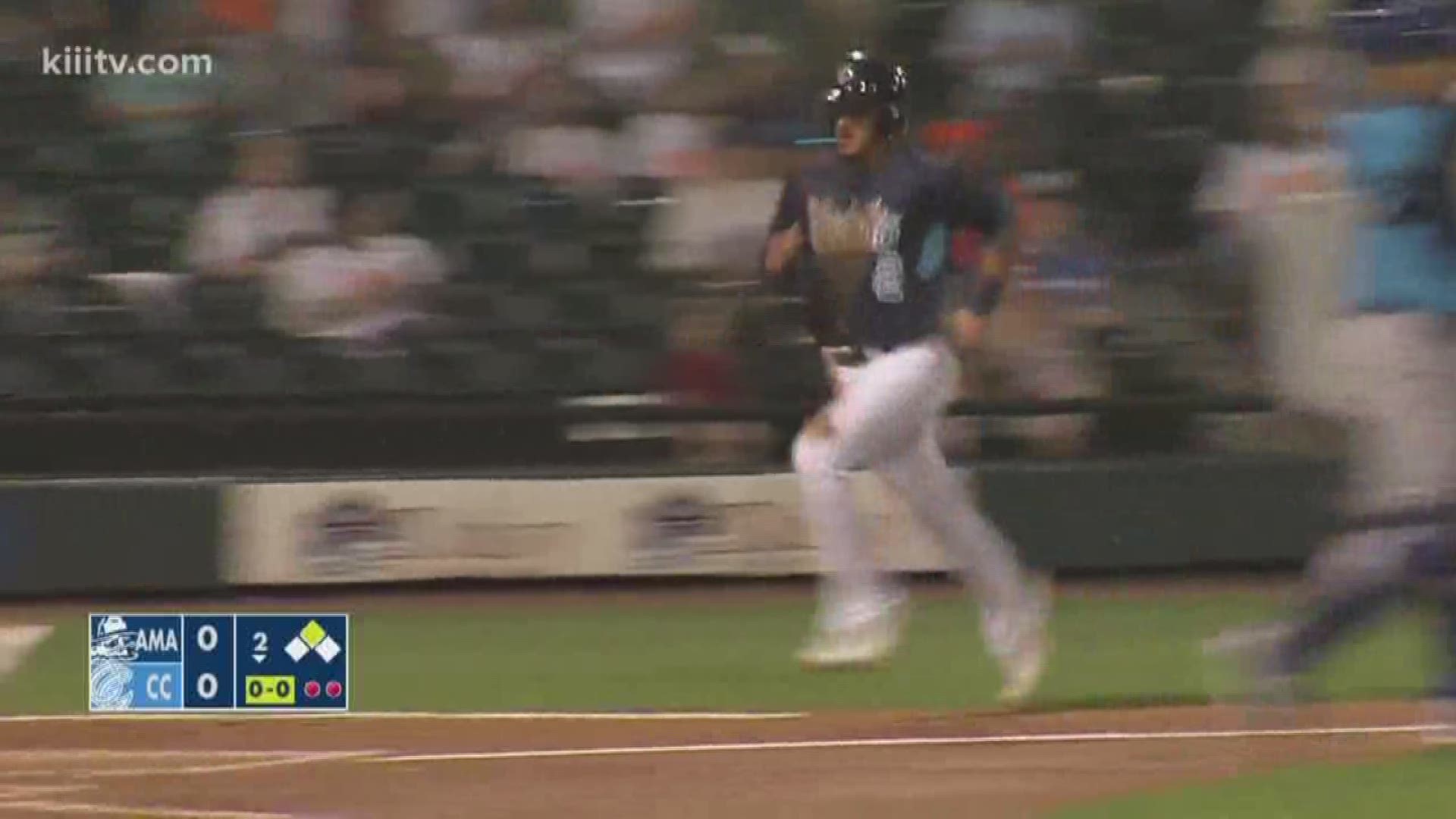 The Corpus Christi Hooks topped the Amarillo Sod Poodles in 10 innings 2-1.